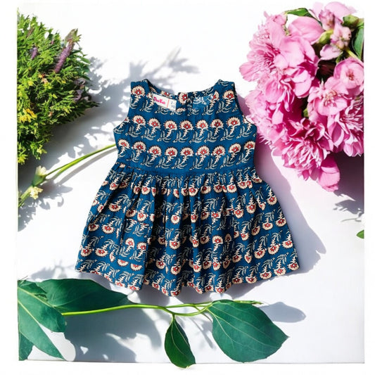 Indigo Blossom Dress