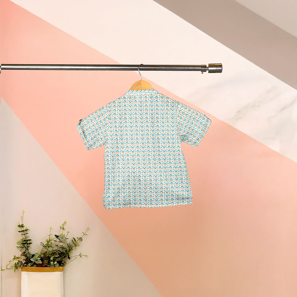 Peach Pop Arrows Top