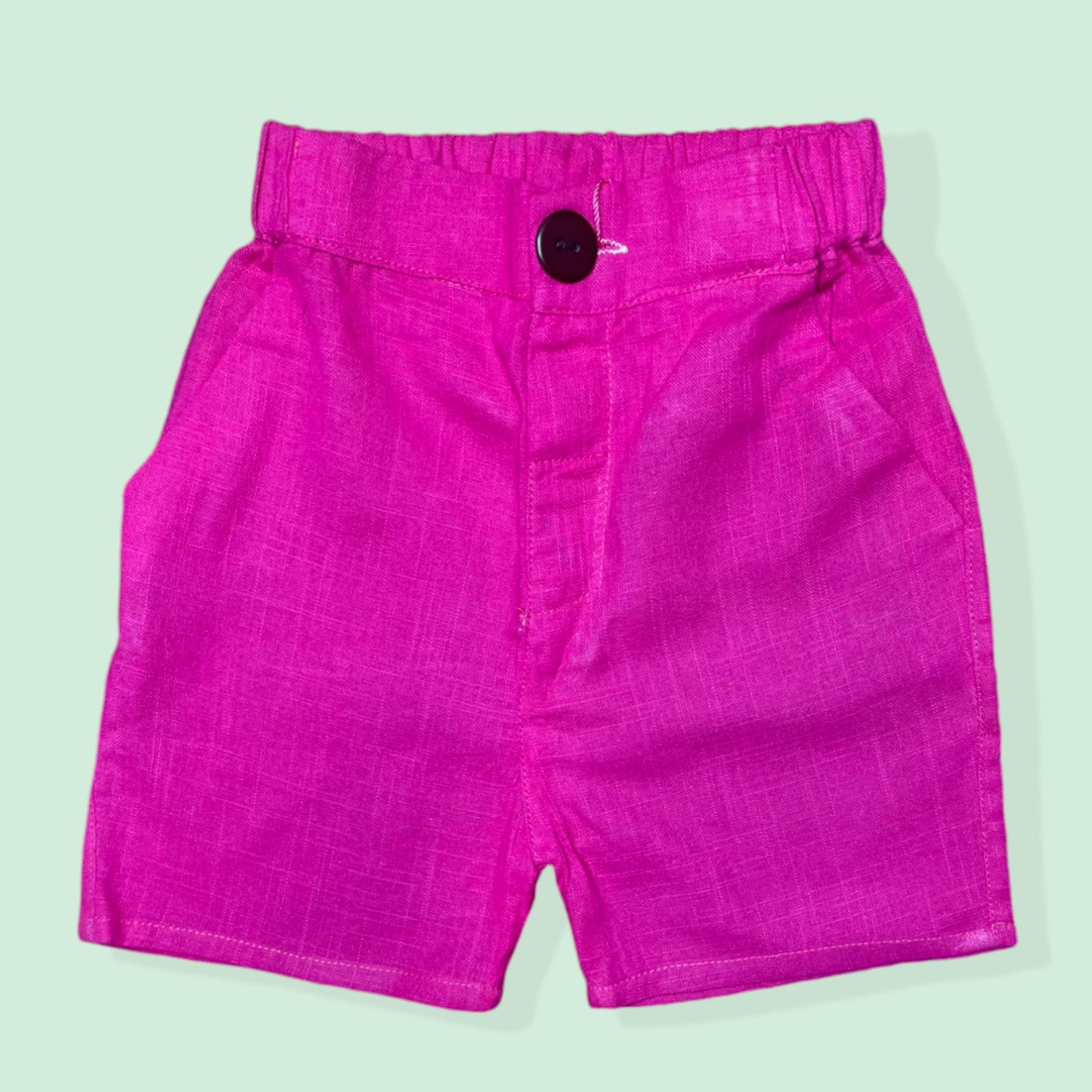 Soft Hot Pink Cotton Shorts