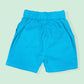 Soft Teal Cotton Shorts