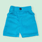 Soft Teal Cotton Shorts