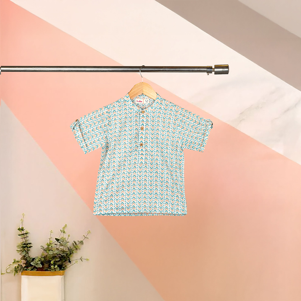 Peach Pop Arrows Top