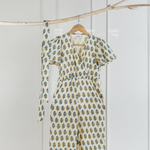 Cream Blossom Romper